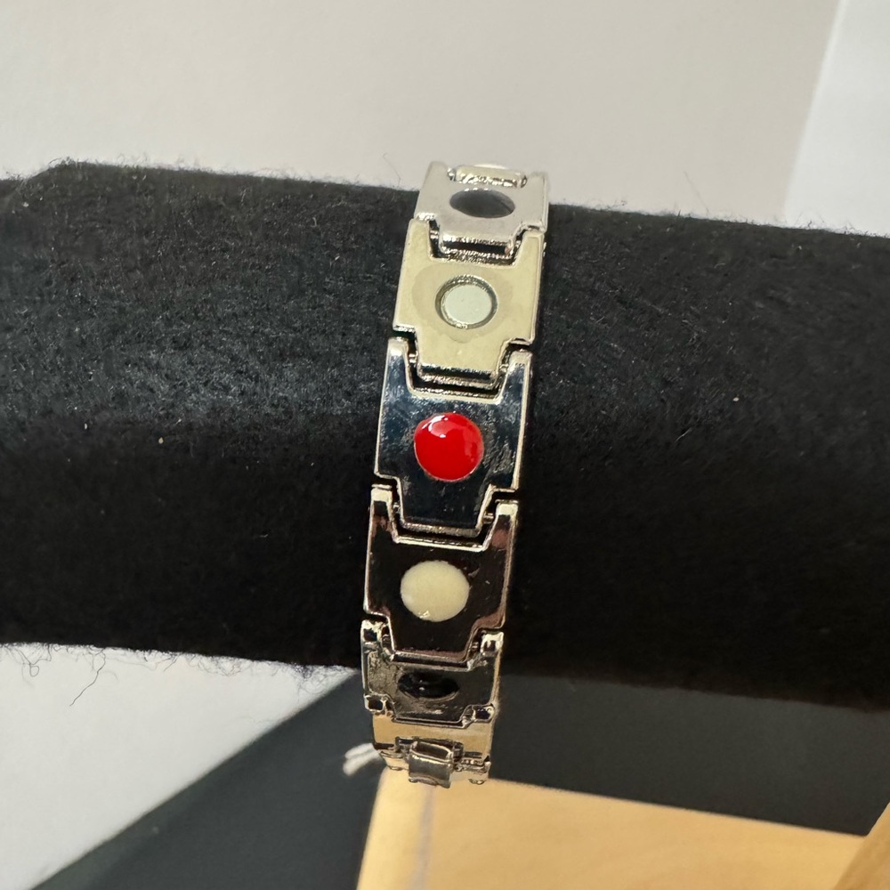 Men’s Reversible Magnetic Therapy Bracelet – Stainless Steel Wellness Band